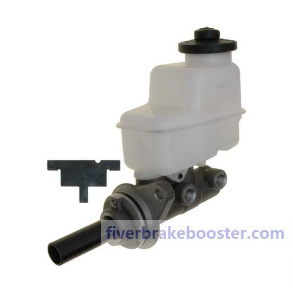 thumbnail interactive-video image 1 of Brake Master Cylinder For 1995-2000 Toyota Tacoma Pickup 2-Door – 1" Bore, Aluminum, Direct Replacement 1 of 2